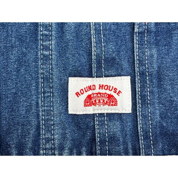 Round House Brand Men's Straight Leg Carpenter Denim Overalls - Sz 44x32 (46x31) - Picture 7 of 8